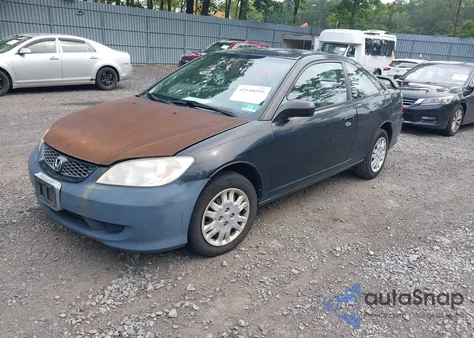 2004 Honda Civic Lx из США, поврежденный, VIN 1HGEM22534L004323